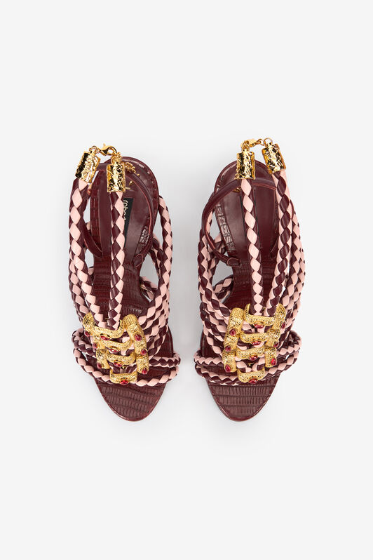 RC Red and White Sandals with Jewel Details ROSSO/BIANCO VWS003-PZ003
