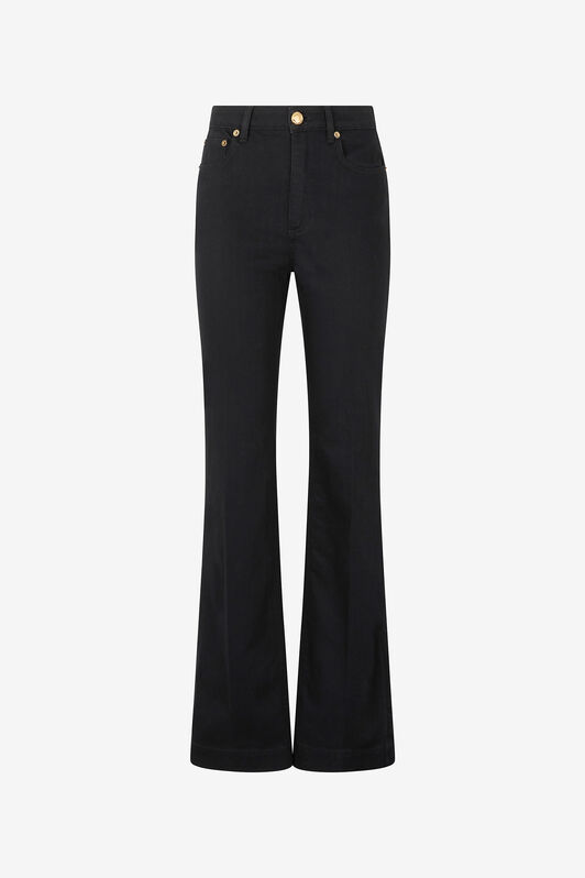 RC Jeans with Mirror Snake Monogram Black VKJ221-DE001
