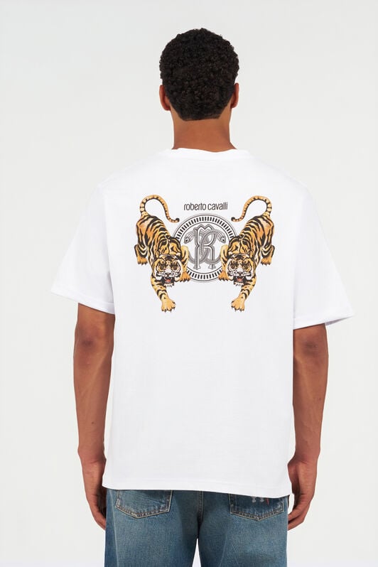 RC T-shirt Bianca con Monogram RC WHITE QOT62B-JD060