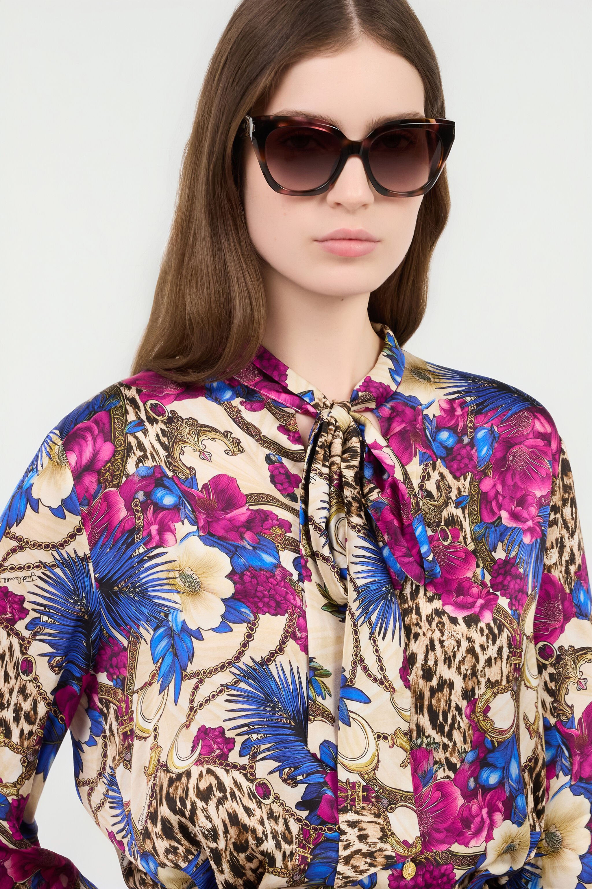 JC Wide and trendy feminine front BROWN/PINK HAVANA VALD26-ID268