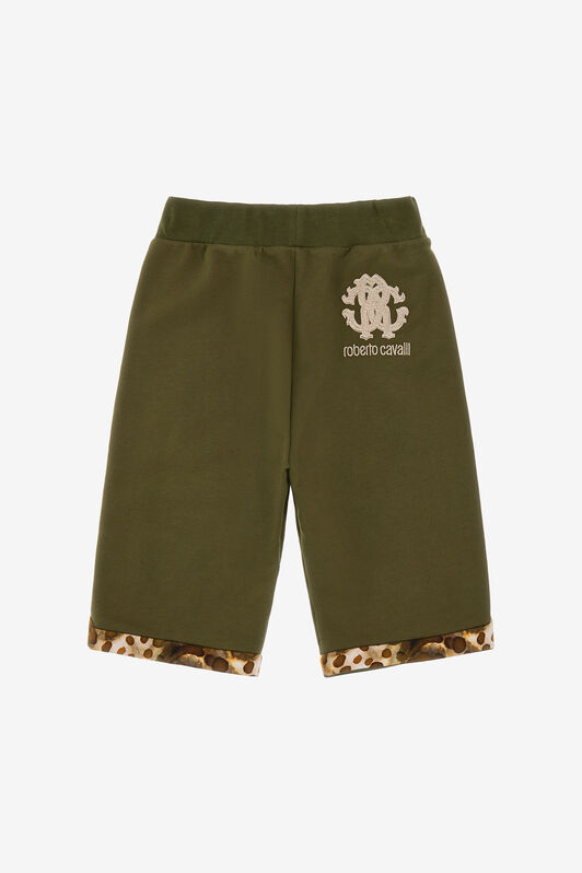 JU Joggers Cortos Inserciones Piel De Ocelote JU Joggers Cortos Inserciones Piel De Ocelote Military Green SJT230-CF050