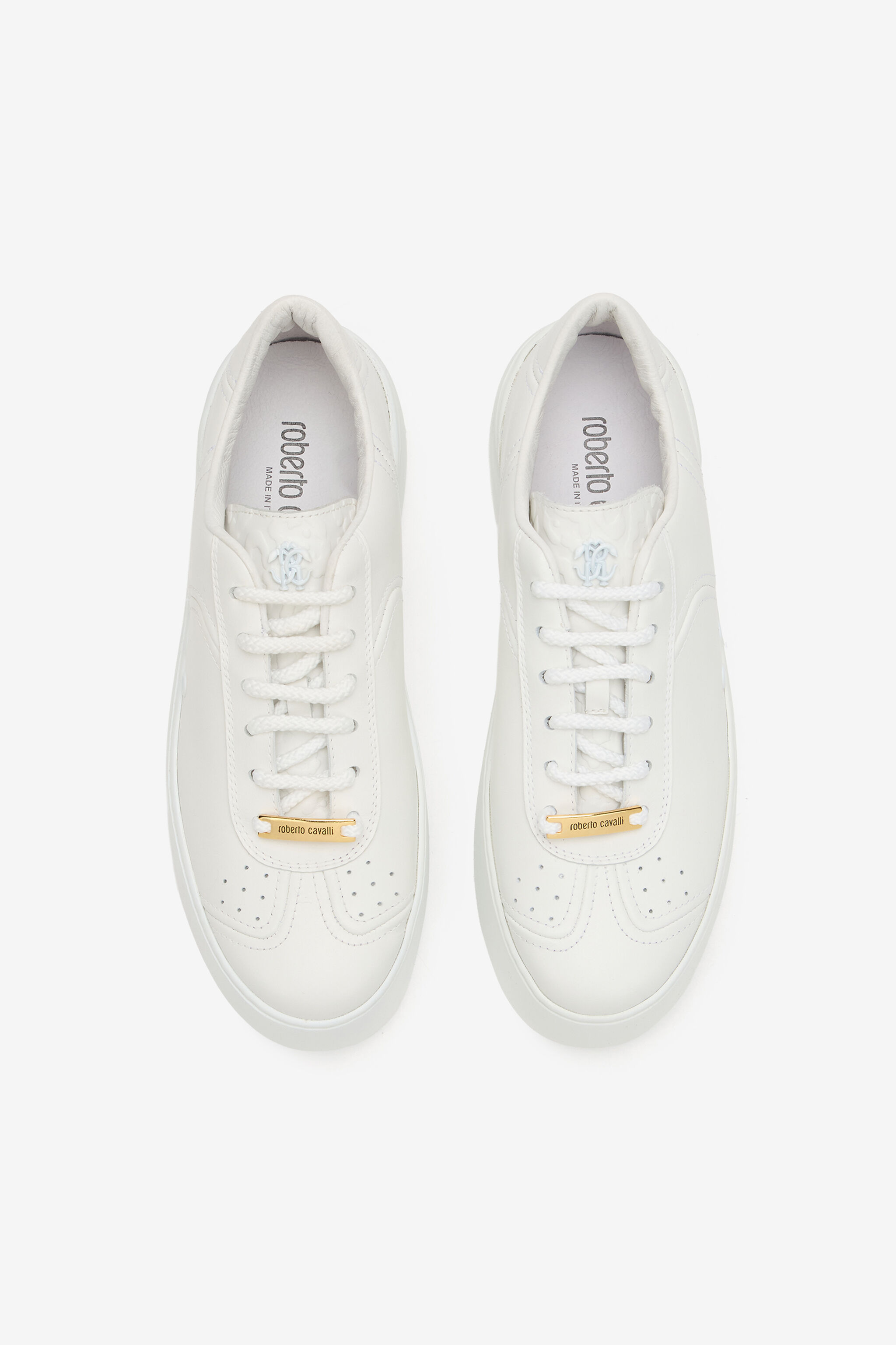 RC Zapatilla Negra de Piel con Detalle Efecto Serpiente White SKS039-PZA90