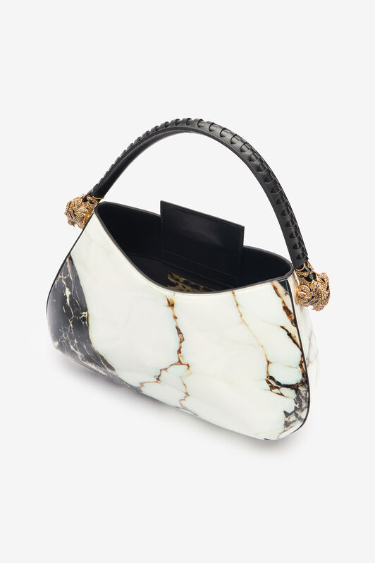 RC Marble-print Roar Bag White TKB022-FN079