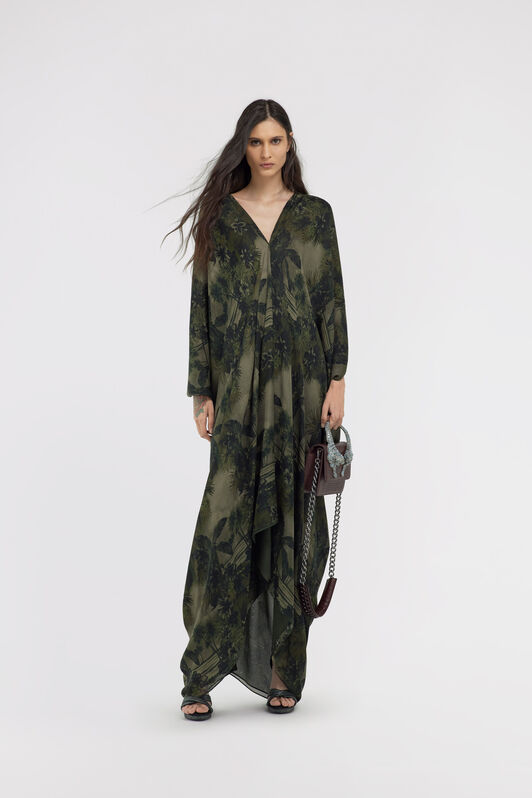 RC Hawaii Green print Kaftan Dark green SKT181-CTI84