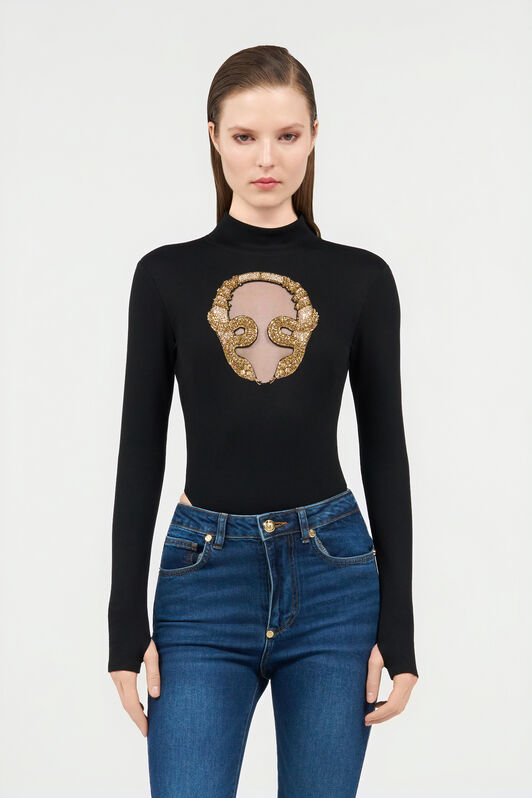 RC Body con ricamo Serpentine RC Body con ricamo Serpentine BLACK WKR603-JV027