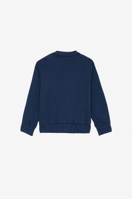 JU Sweatshirt Mit Monogramm Und Logo Dunkelblau UJT670-CF050