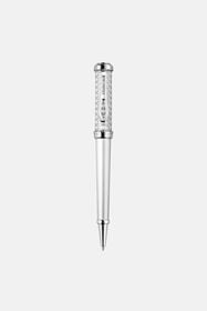${brand} Roberto Cavalli Ballpoint Snake Pen, Full Silver Tone ${colorDescription} ${masterID}