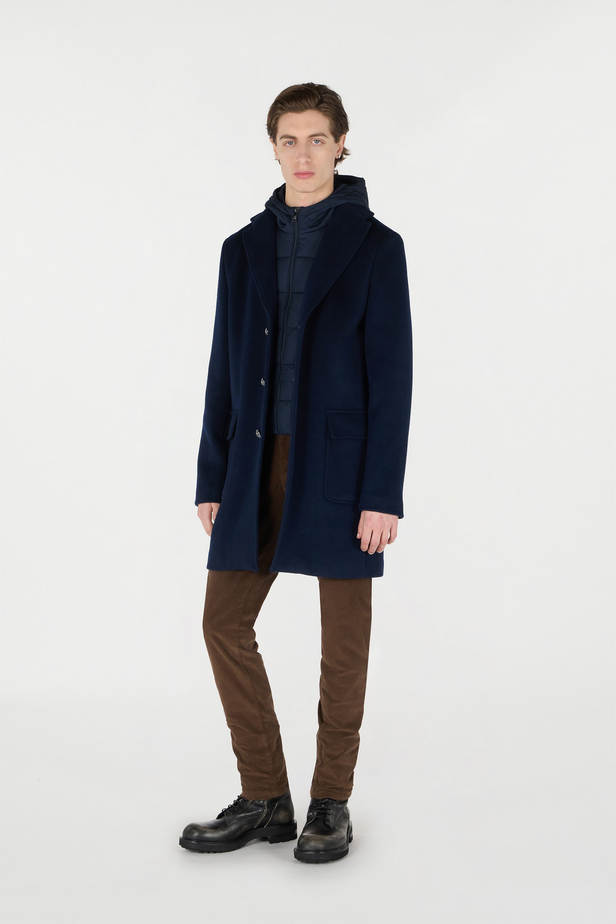RC Cappotto Con Inserto Interno Imbottito Blu scuro OOT50D-WH016