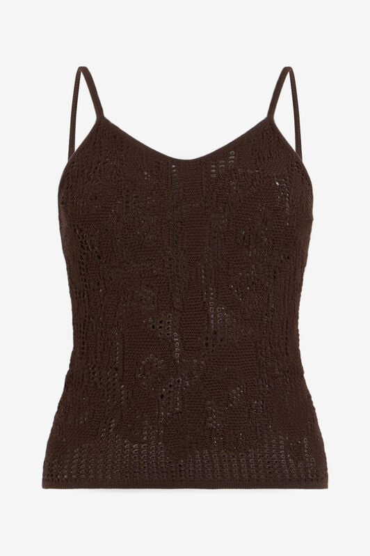 RC Haut Façon Crochet Avec Bretelles RC Haut Façon Crochet Avec Bretelles CHOCOLATE VKM613-MAC01