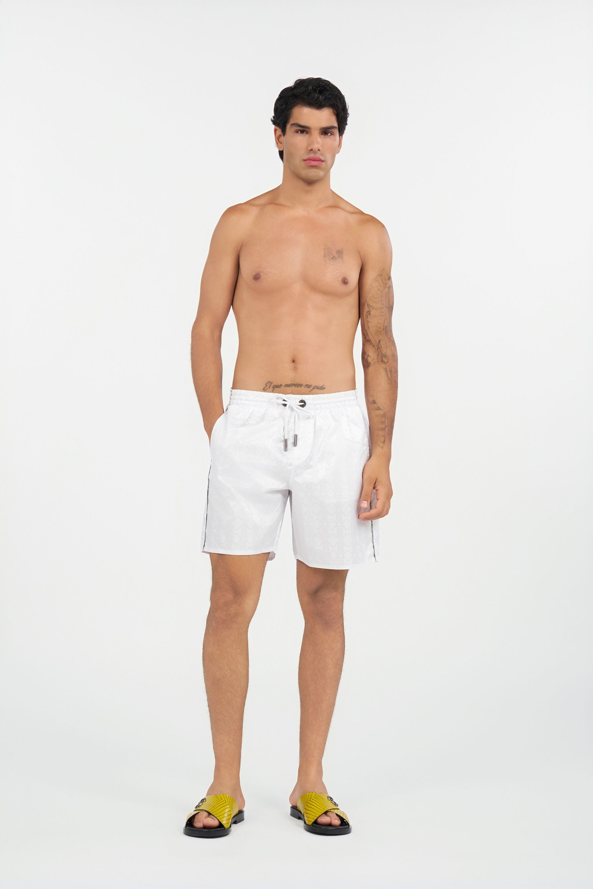 RC Short de Baño Estampado Monogram RC WHITE QOH00A-DJ005