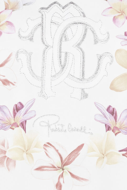 RC Flower and Monogram RC T-shirt White OOT60D-JD060