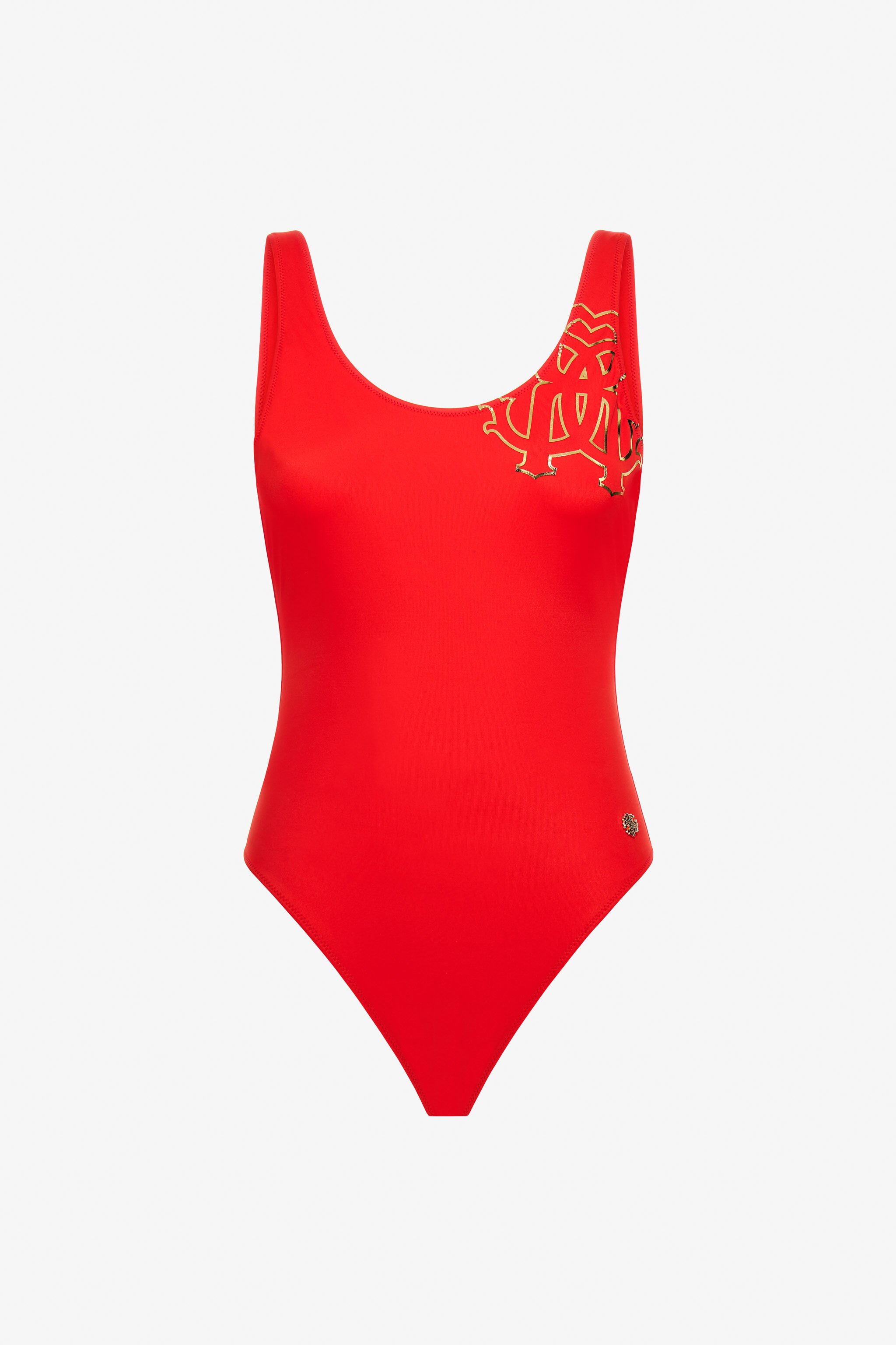 RC RC Monogram-Print Swimsuit Red KSW01W-LL002