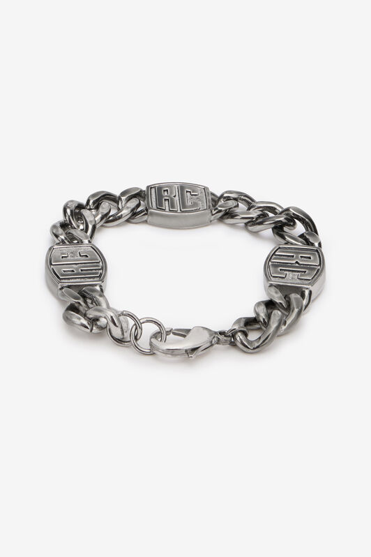 RC Chain Bracelet with RC Monogram RC Chain Bracelet with RC Monogram Silver VRG009-AM258