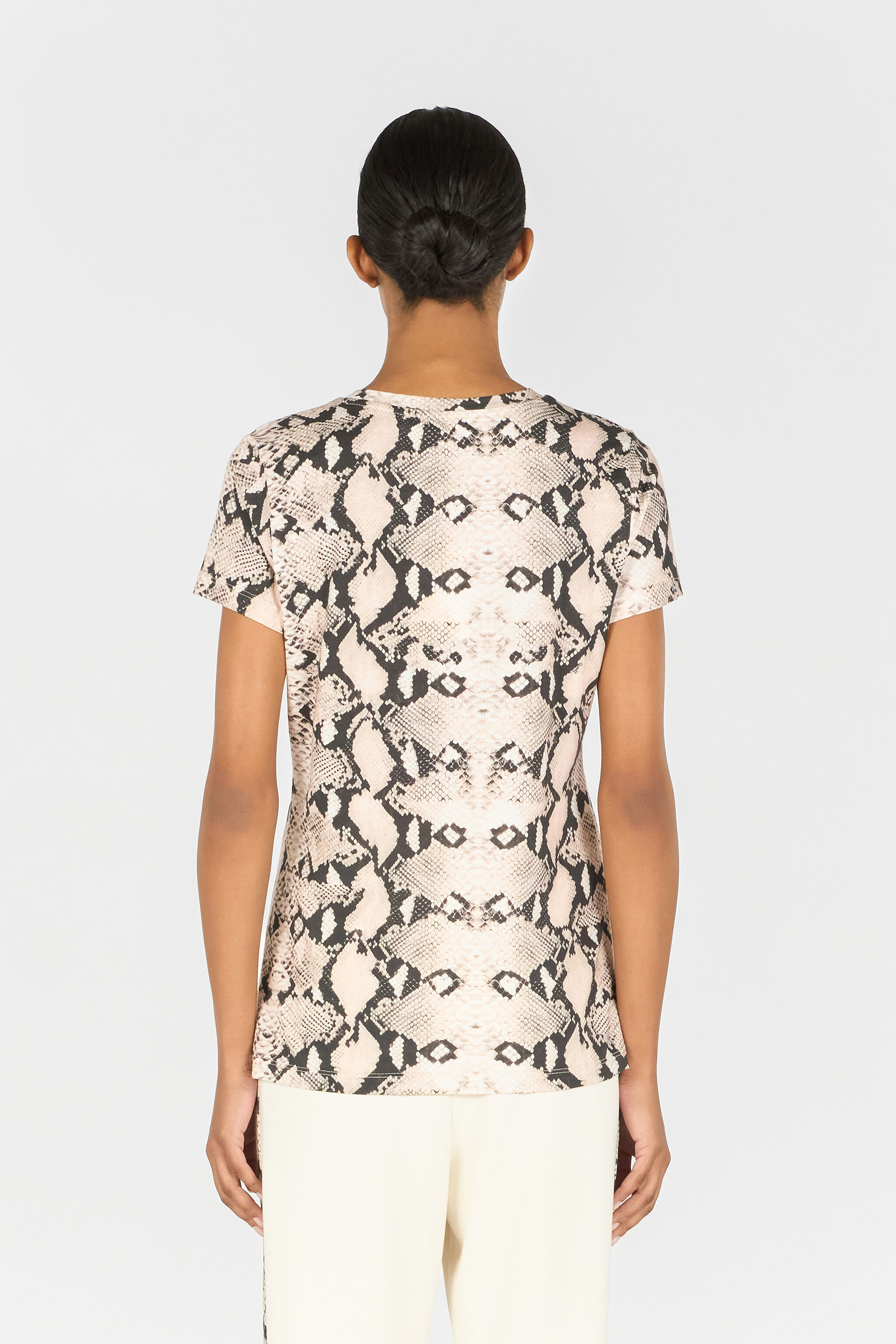 RC Python print T-shirt NATURAL PYTHON OOT60A-JFO61