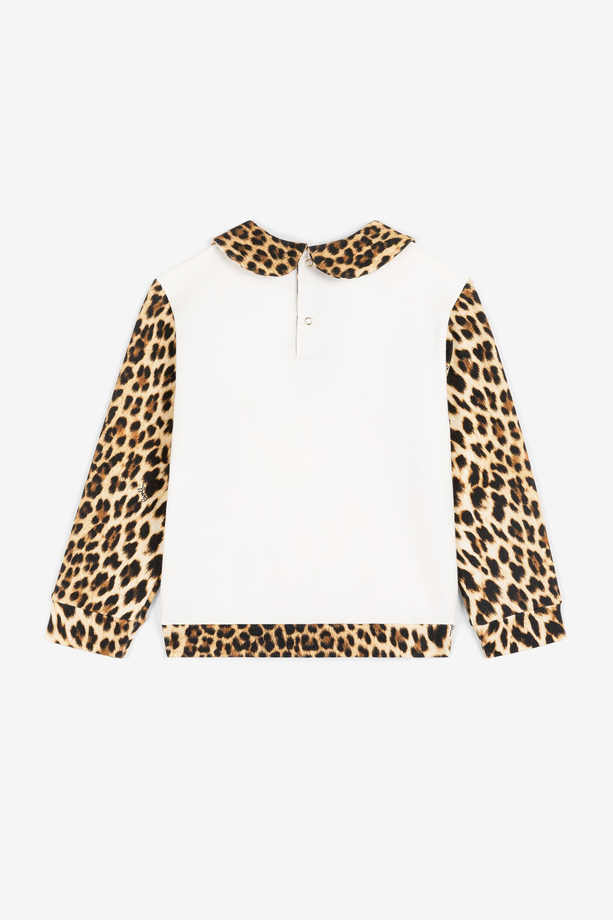 JU Leopard-Print Logo Top Light brown OJT946-ISA2J