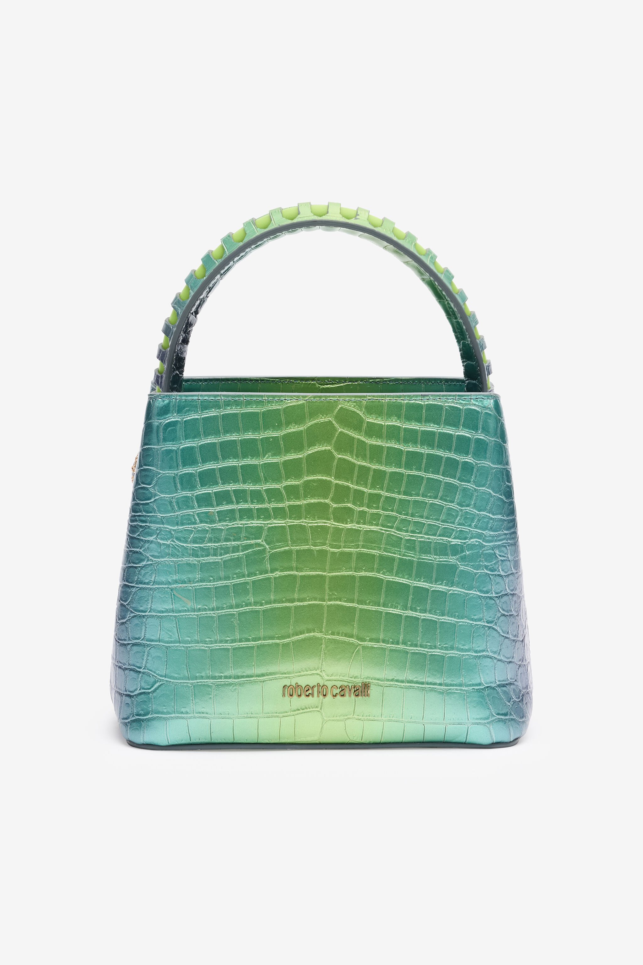 RC Bolso Roar estampado cocodrilo con bandolera Azul claro UKB011-PZE02