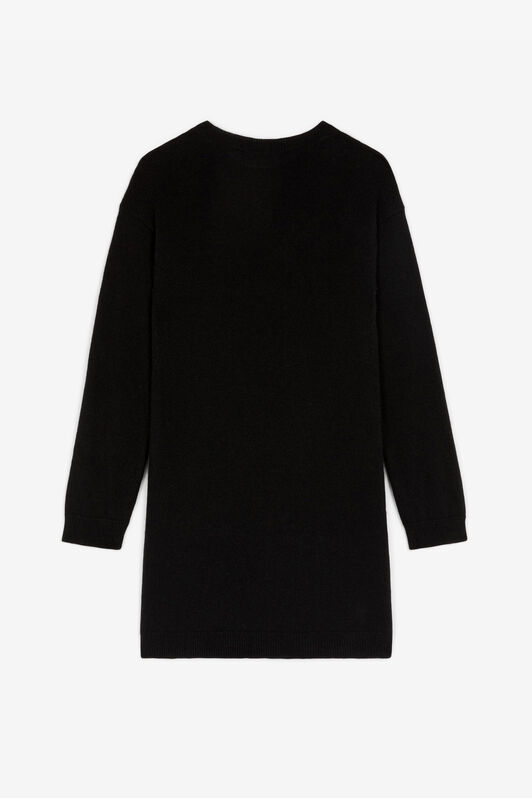 JU RC Monogram-Embroidered Dress JU RC Monogram-Embroidered Dress Black RJM002-WD005