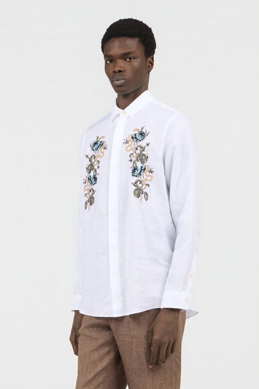 RC White Embroidered Shirt OFF WHITE SOT70K-3HM70
