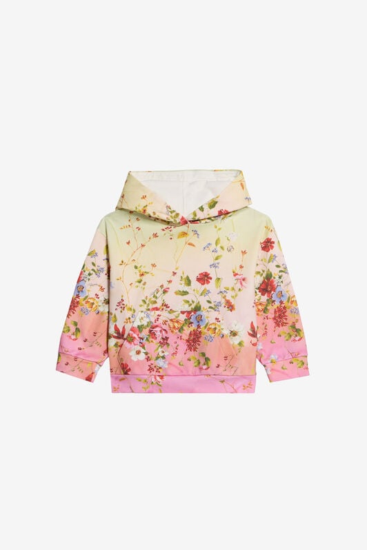 JU Sweatshirt Aus Baumwolle Mit Miami Flowers-Print JU Sweatshirt Aus Baumwolle Mit Miami Flowers-Print GREEN/FUXIA WJT68A-5OR64