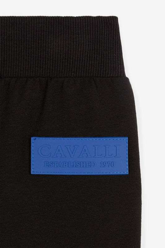 JU Logo-Appliqué Sweatpants Black PJT285-CF050