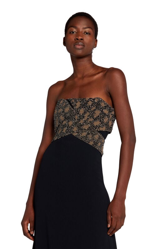 RC Bead-Embellished Maxi Dress RC Bead-Embellished Maxi Dress Black GWR157-HR005