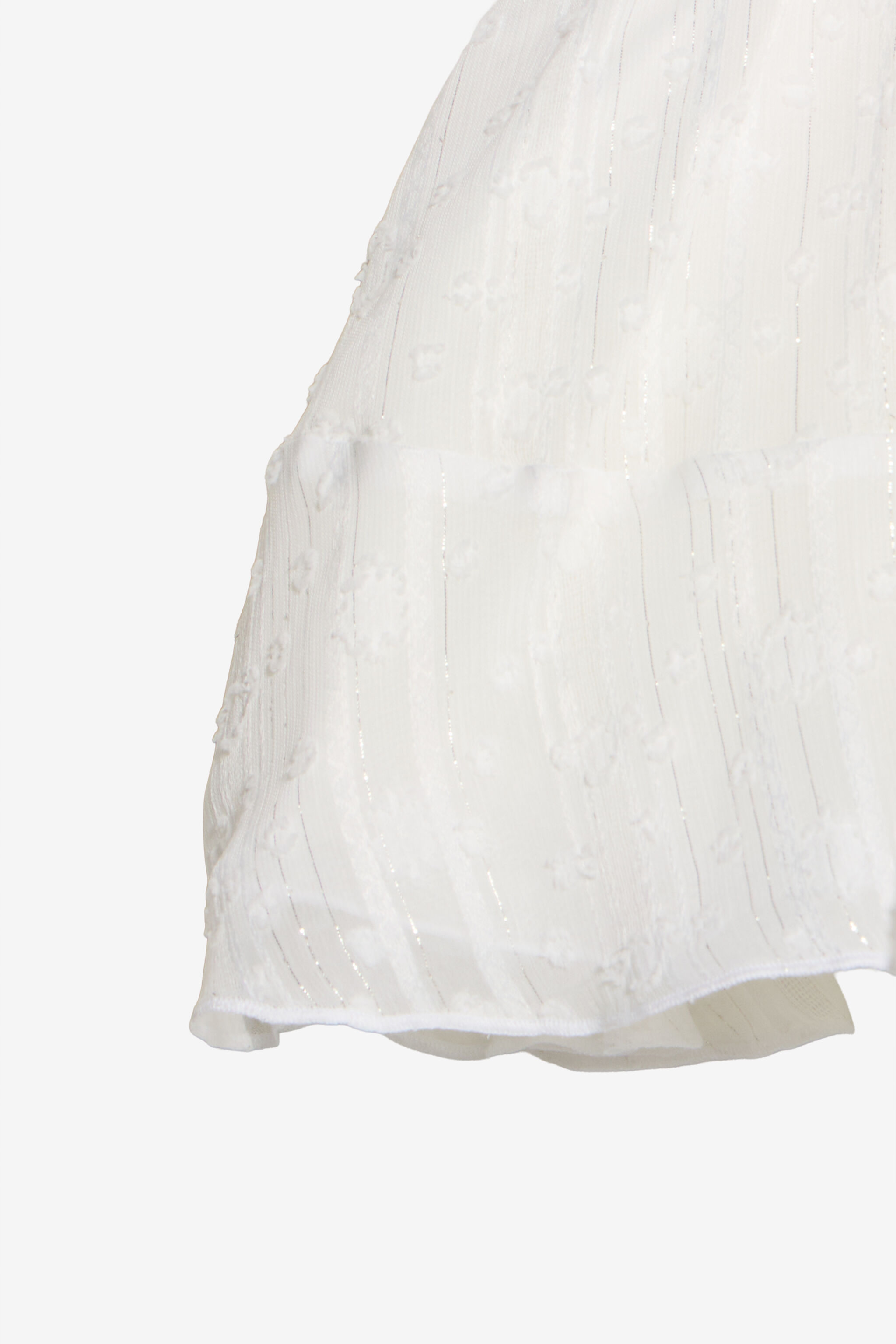JU Jacquard Kleid In Milchweiß MILKY WHITE WJT112-DJ001
