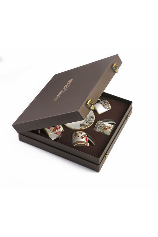 HO FLOWERS COLLECTION SET 6pcs COFFEE CUP & SAUCER VARIANTE UNICA EWLBC5-IBAAP