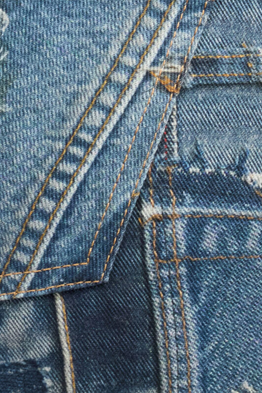 RC Jean skinny Collection capsule Patchwork Bleu UWJ252-DS001