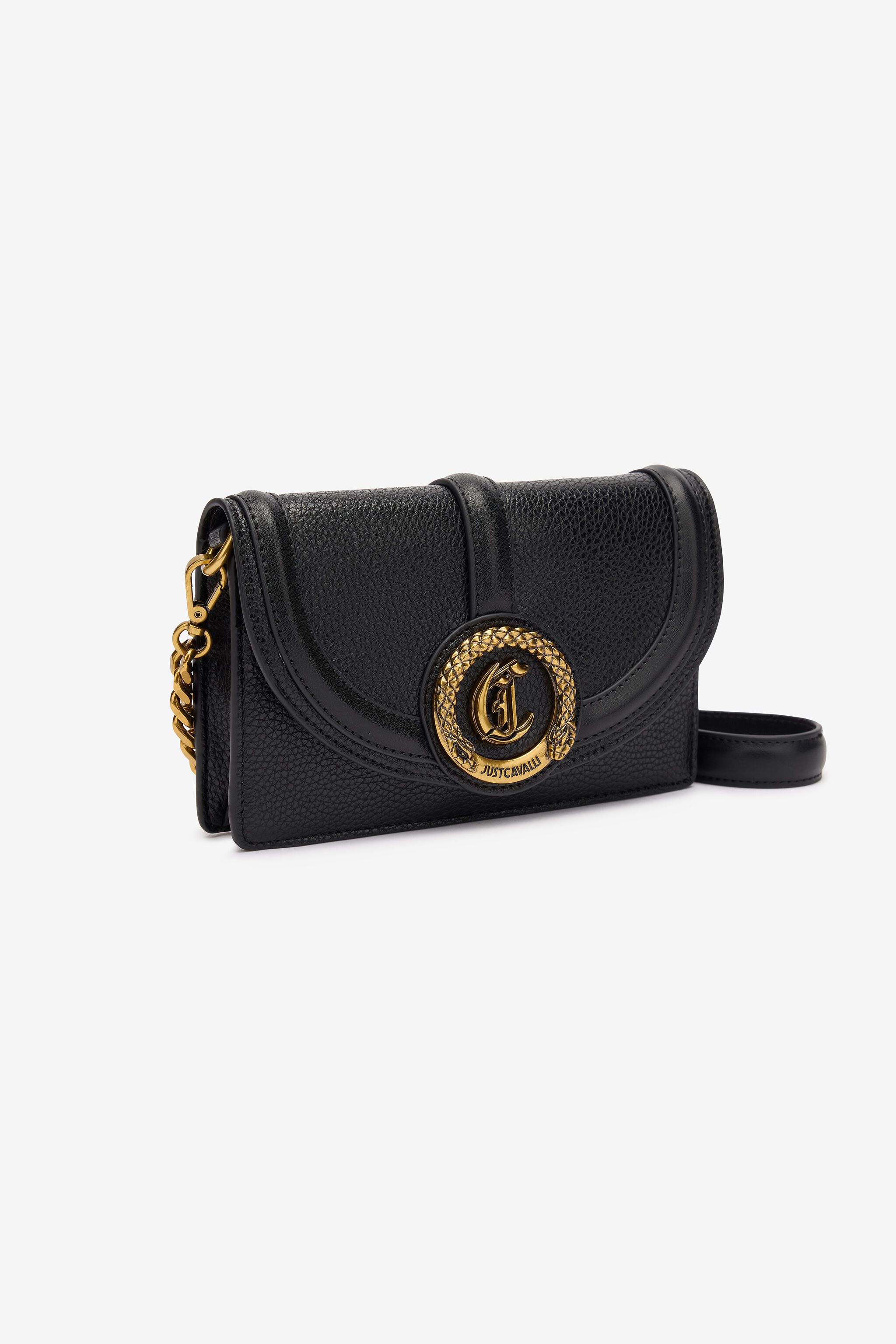 JC Hammered Bag With JC Monogram Black TFP055-TF514