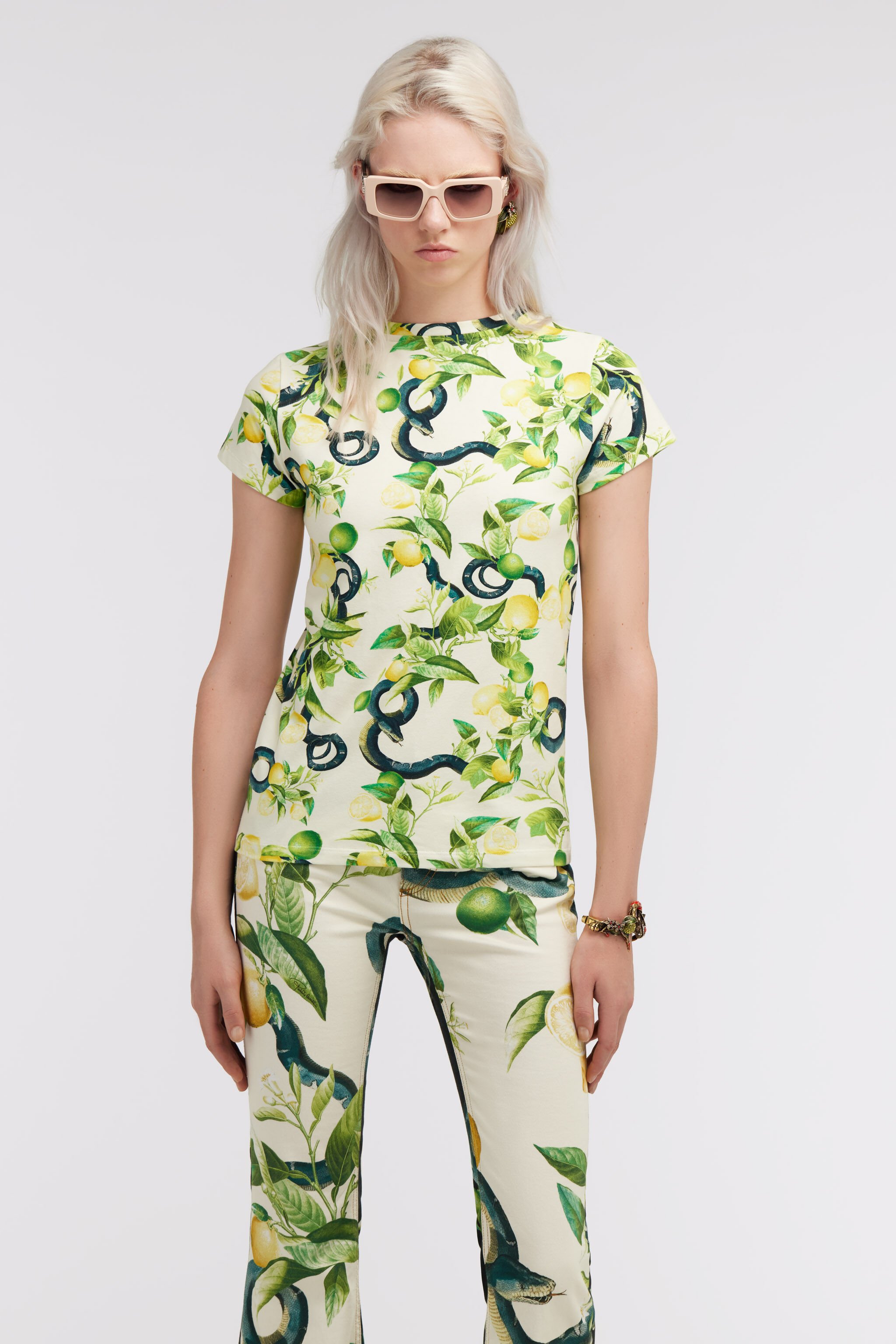 RC Lemon print t-shirt Ivory SKT60H-3DI89