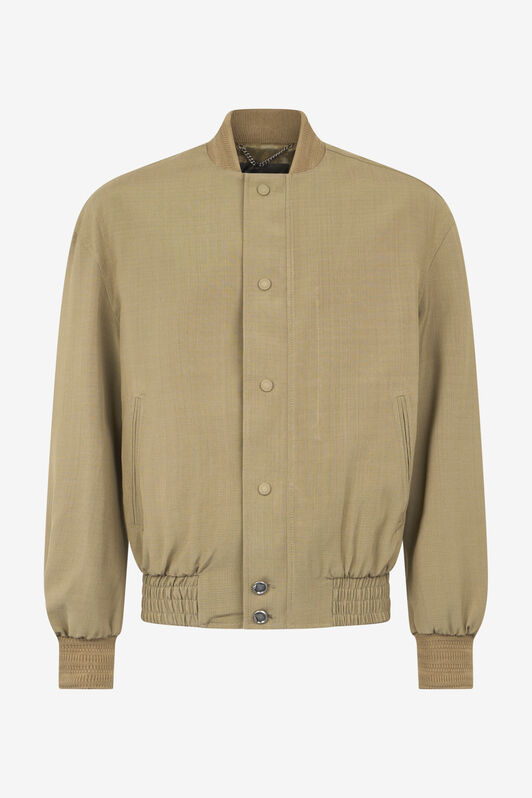 RC Buttoned Bomber Jacket Brown URT465-VI045