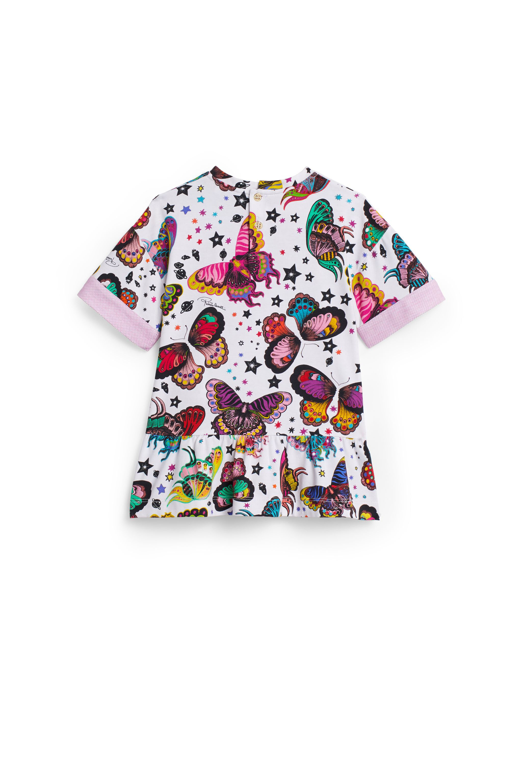 JU Space Butterfly print jersey dress MILKY/MULTICOLOR IJT155-JFQ86