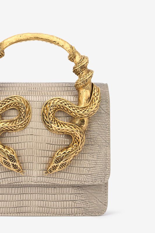 RC Ivory Bag with Snakes Ivory VWB001-PZ119