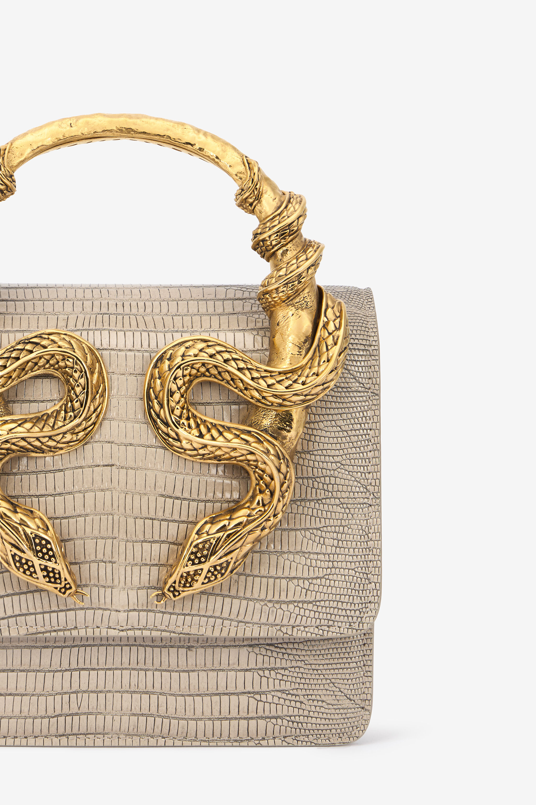 RC Ivory Bag with Snakes Ivory VWB001-PZ119