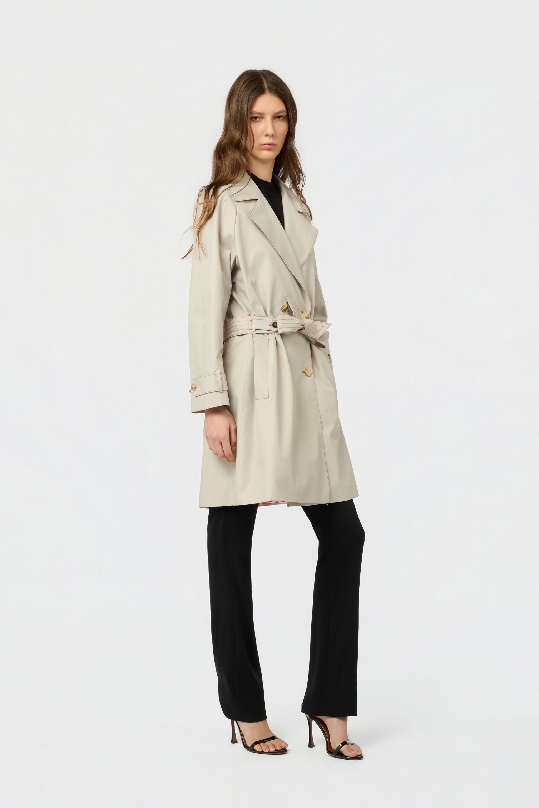 RC Beige Trench Coat BEIGE SOT50B-FA006