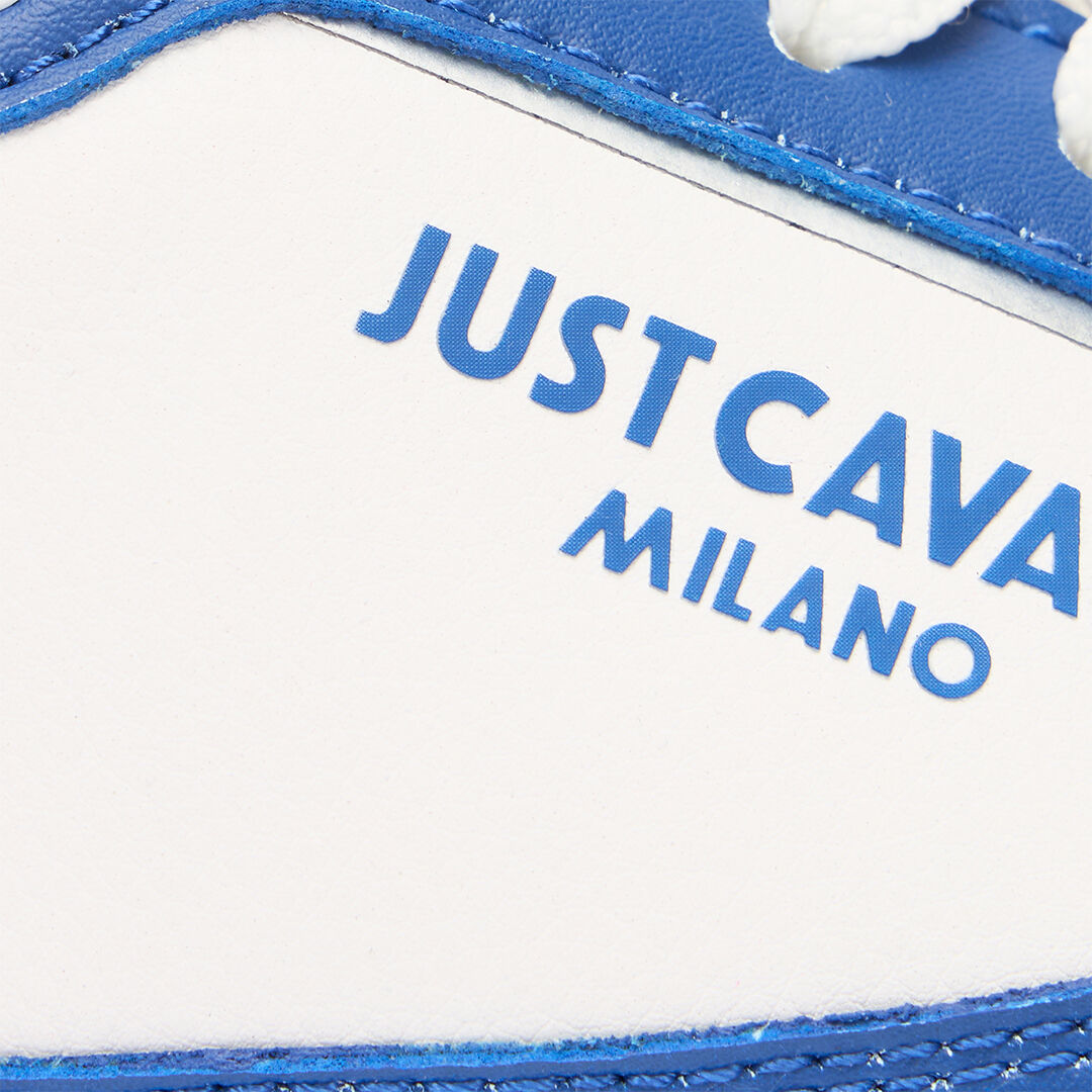 JC Color-Block Lace-Up Sneakers White/Blue UFS015-UF290