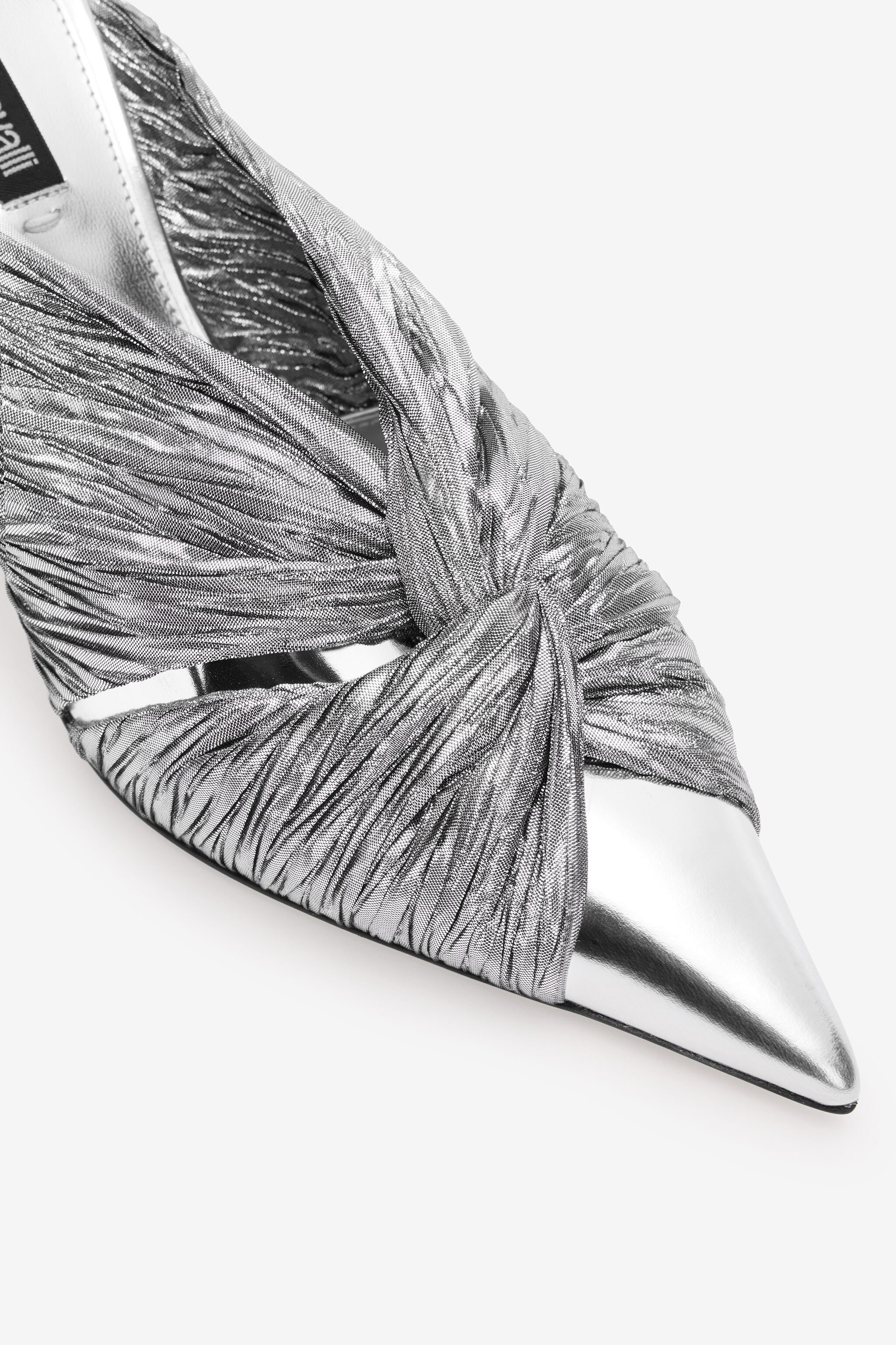 RC Mules With Knotted Detail Silver UKS009-PZF01