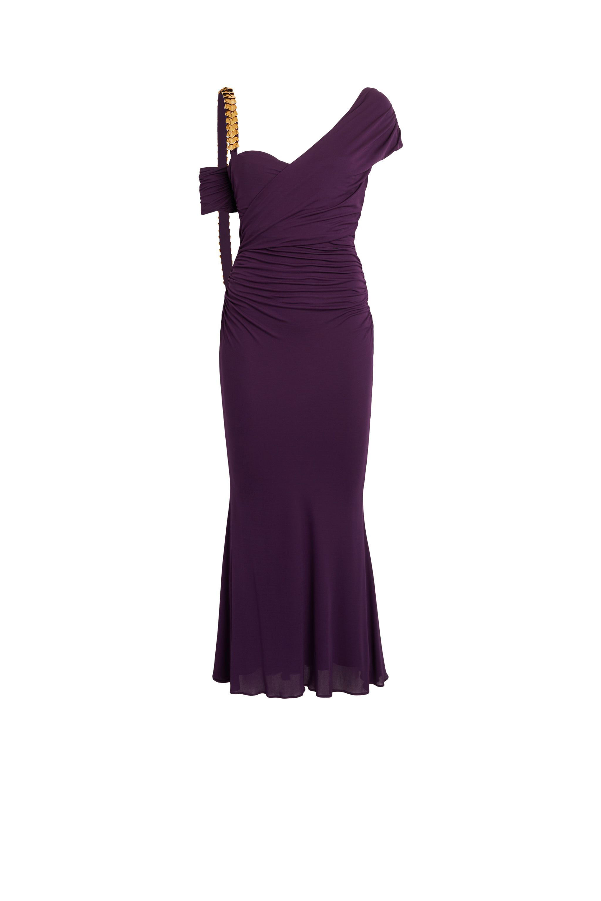 RC Ruched Maxi Dress Lila JQT193-JJ035