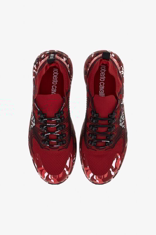 RC Sneakers with Monogram Mirror Snake RC Sneakers with Monogram Mirror Snake Red JSS02A-FT003