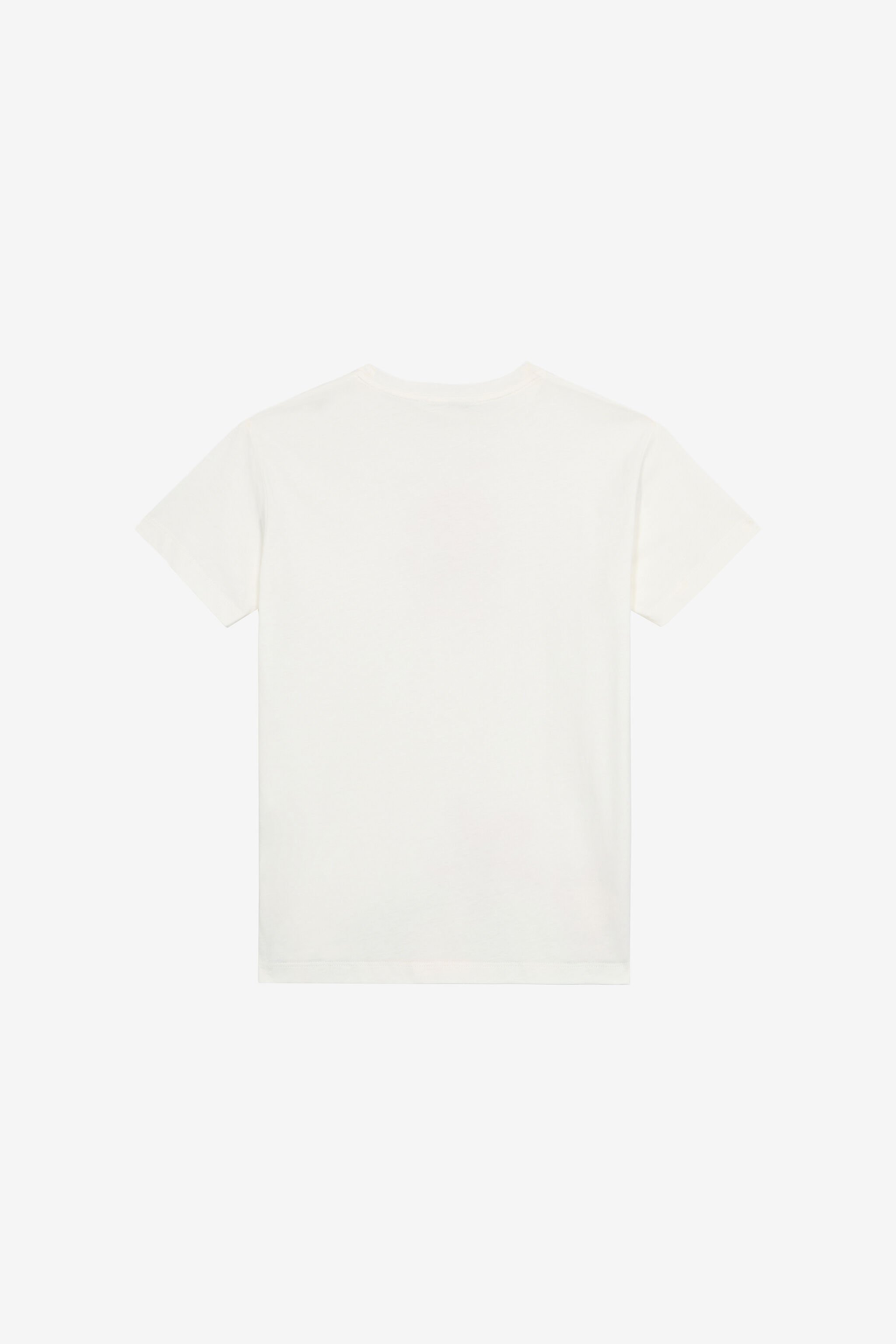 JU T-Shirt Mit Monogramm RC Und Blumen Weiß UJT62F-JD001