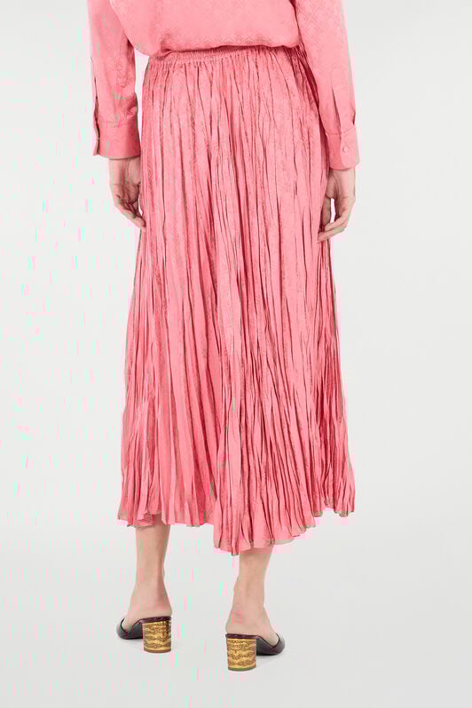 RC Crinkled Midi Skirt Pink VKT306-RK010