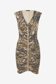 ${brand} Mini Abito Con Zip E Stampa Python ${colorDescription} ${masterID}