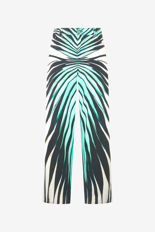 RC Ray Of Sea Print Trousers Light blue VKJ207-DAM33