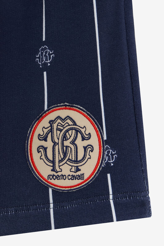 JU Shorts Sportivi Blu Con Monogram RC JU Shorts Sportivi Blu Con Monogram RC NAVY VJT205-5OP27
