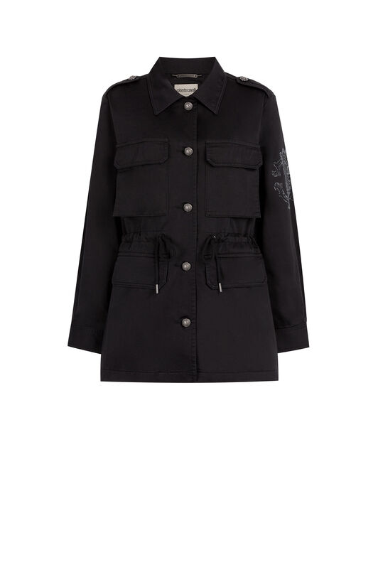 RC RC Monogram Drawstring Jacket Black JST40A-FA017