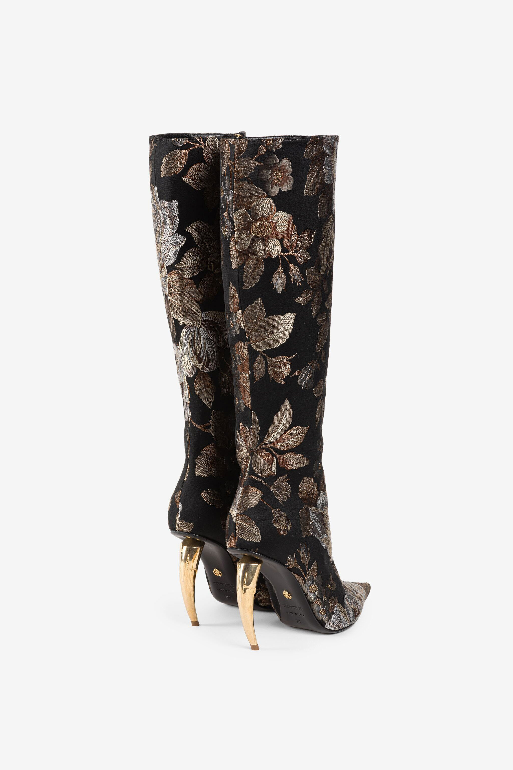 Tiger print thigh high boots store