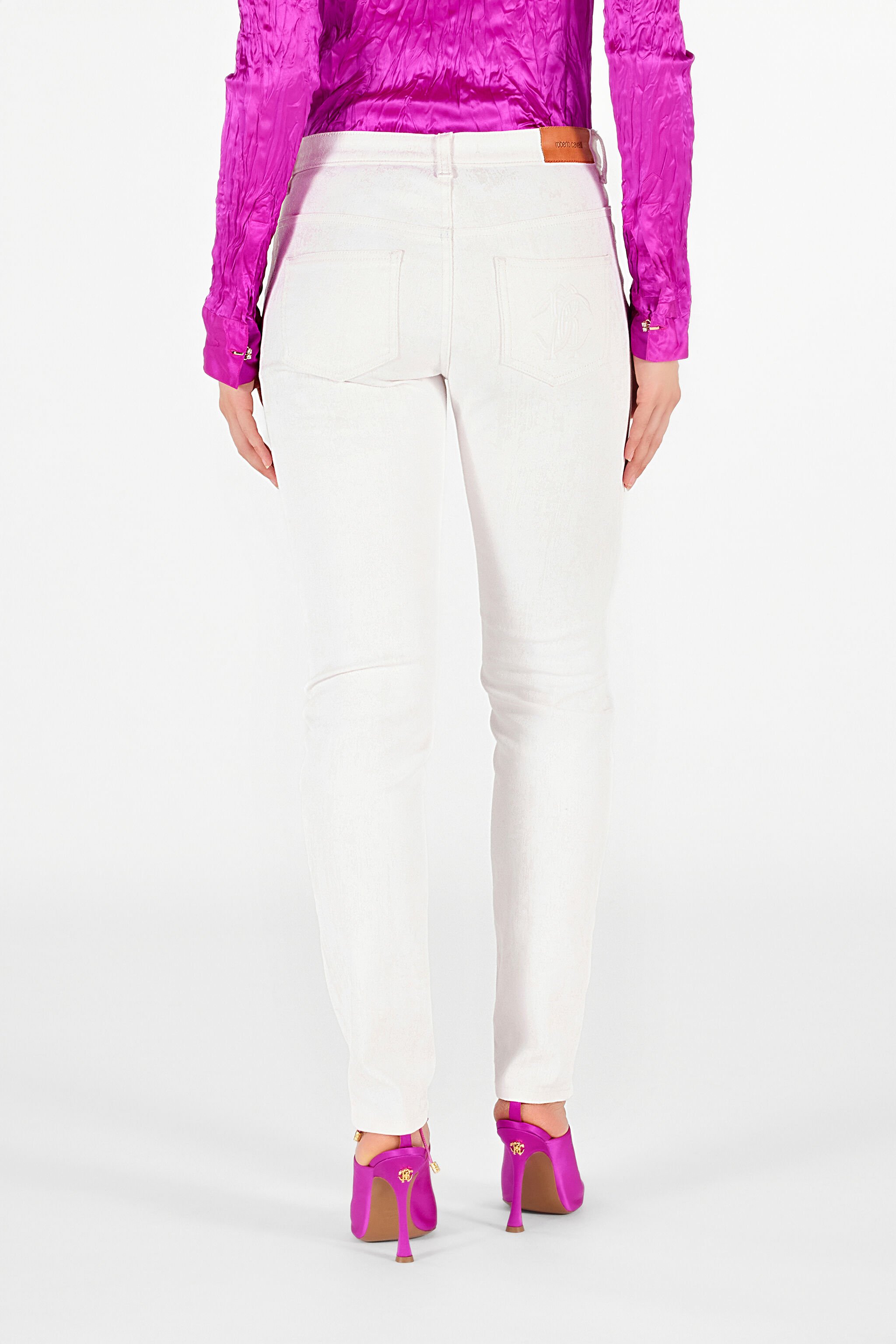 RC Slim Fit Denim Trousers White UWJ232-DE007
