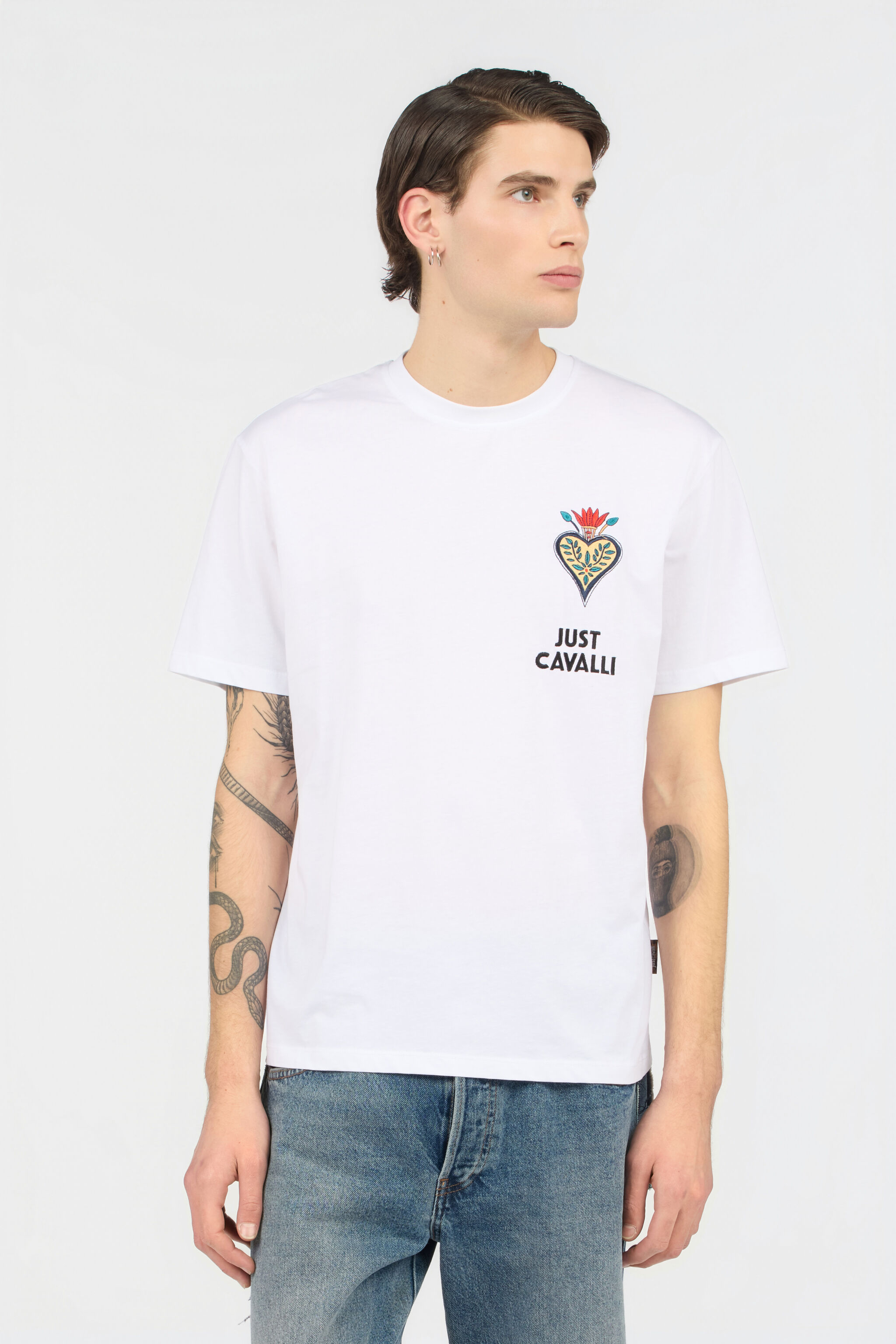 JC T-Shirt Blanc Avec Logo Brodé WHITE WFT067-WF097
