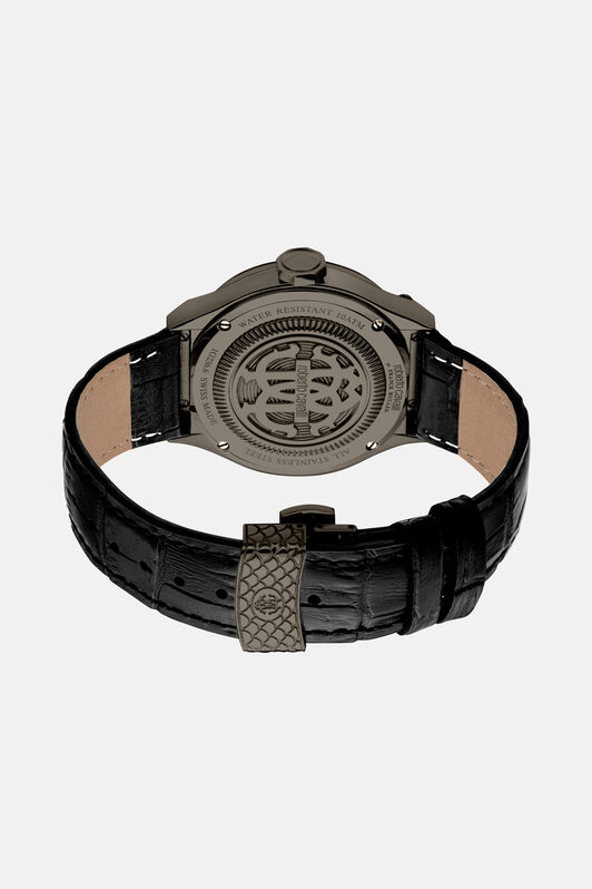 RC Orologio Uomo di Roberto Cavalli by Franck Muller Nero RALG53-IG347