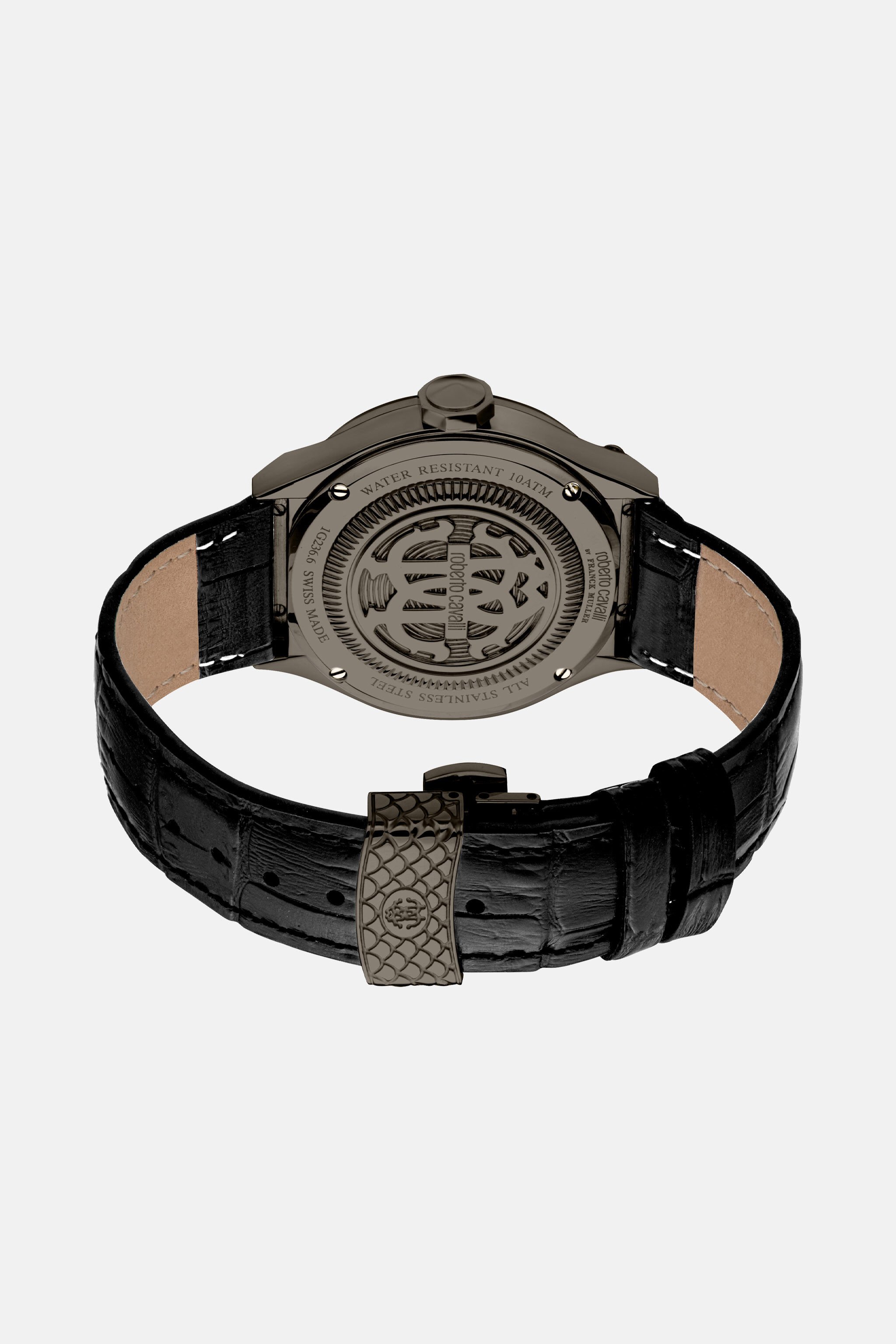 RC Orologio Uomo di Roberto Cavalli by Franck Muller Nero RALG53-IG347
